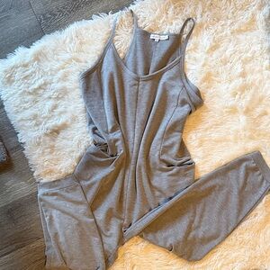 Sincerely Jules Gray Sleeveless Pajama Jumpsuit